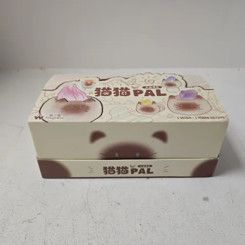 BOXED WHOOPEA CAT PAL CRYSTAL SERIES FIGURES, BLIND BOX SET OF 6