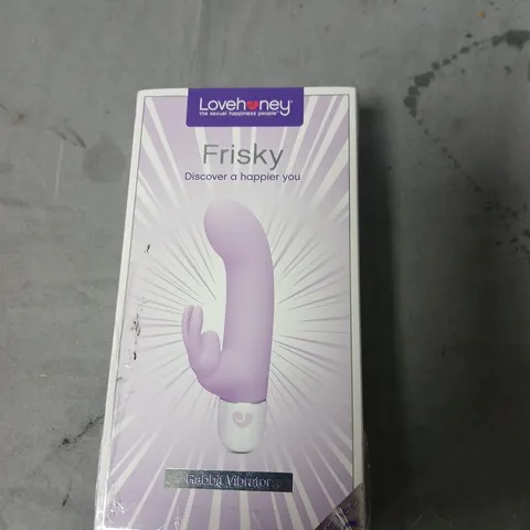 LOVEHONEY FRISKY RABBIT VIBRATOR – PURPLE, BOXED