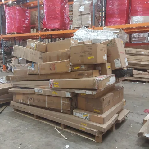 PALLET CONTAINING A LARGE QUANTITY OF ASSORTED FURNITURE PARTS ECT