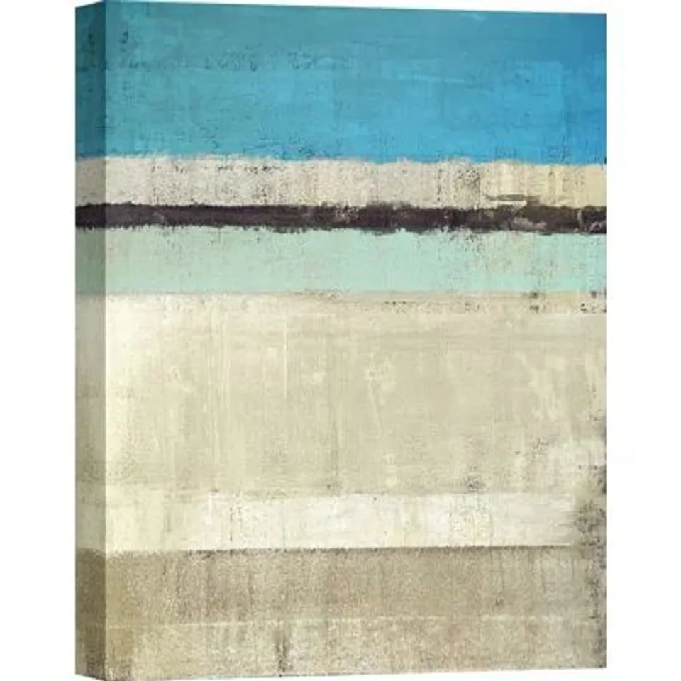 BOXED HORIZON PAINTING - WRAPPED CANVAS PRINT