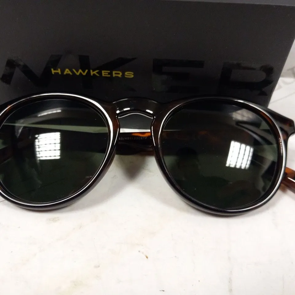 BOXED HAWKERS BEL AIR POLARIZED CAREY GREEN SUNGLASSES