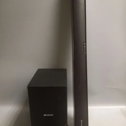 SHARP 2.1 SLIM SOUNDBAR SYSTEM WITH WIRELESS SUBWOOFER IN BLACK