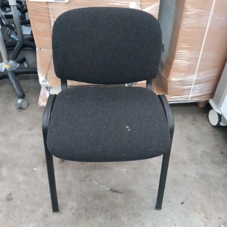 SET OF THREE ALBANY BLACK OFFICE CHAIRS