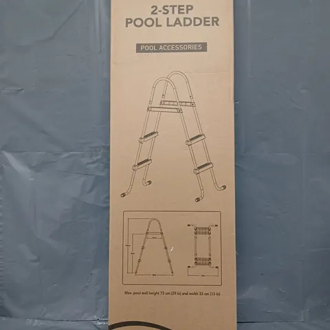 BOXED AQUARITE 2-STEP POOL LADDER AQ-1597