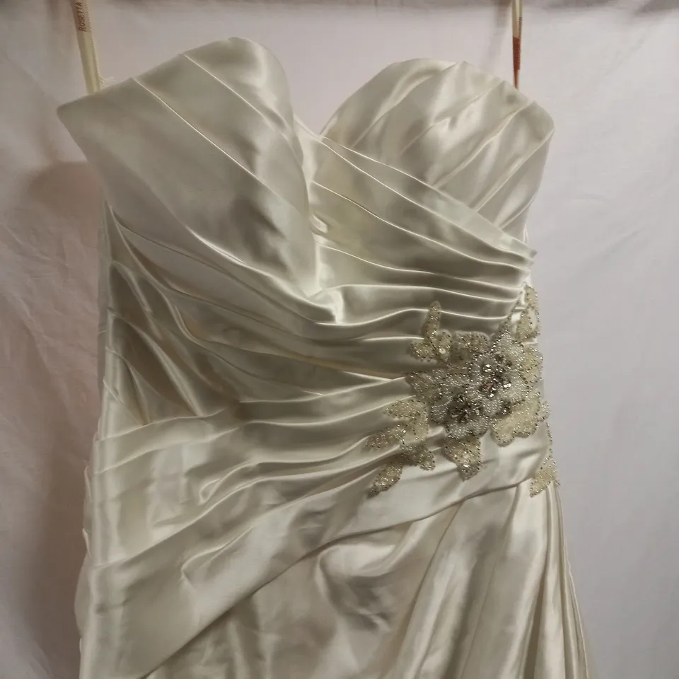 ROSETTA NICOLINI RNP3153 WEDDING DRESS, SILVER - SIZE 12 