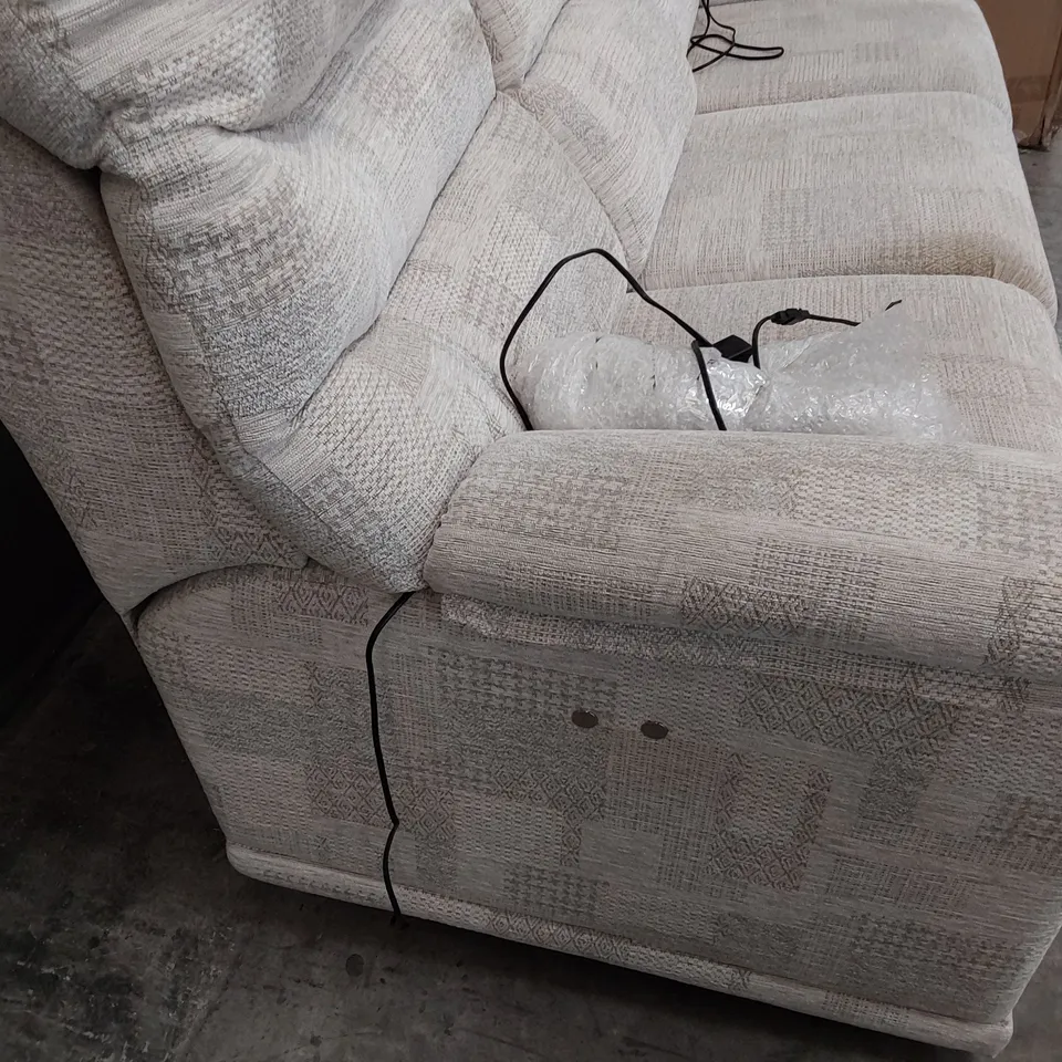 QUALITY BRITISH DESIGNER G PLAN MALVERN POWER RECLINING THREE SEATER SOFA LYDIA LINEN FABRIC 