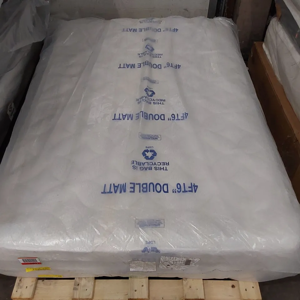 QUALITY BAGGED MEMORY WOOL POCKET SPRUNG HYBRID 2000 FIRM 4' SMALL DOUBLE SIZED MATTRESS 