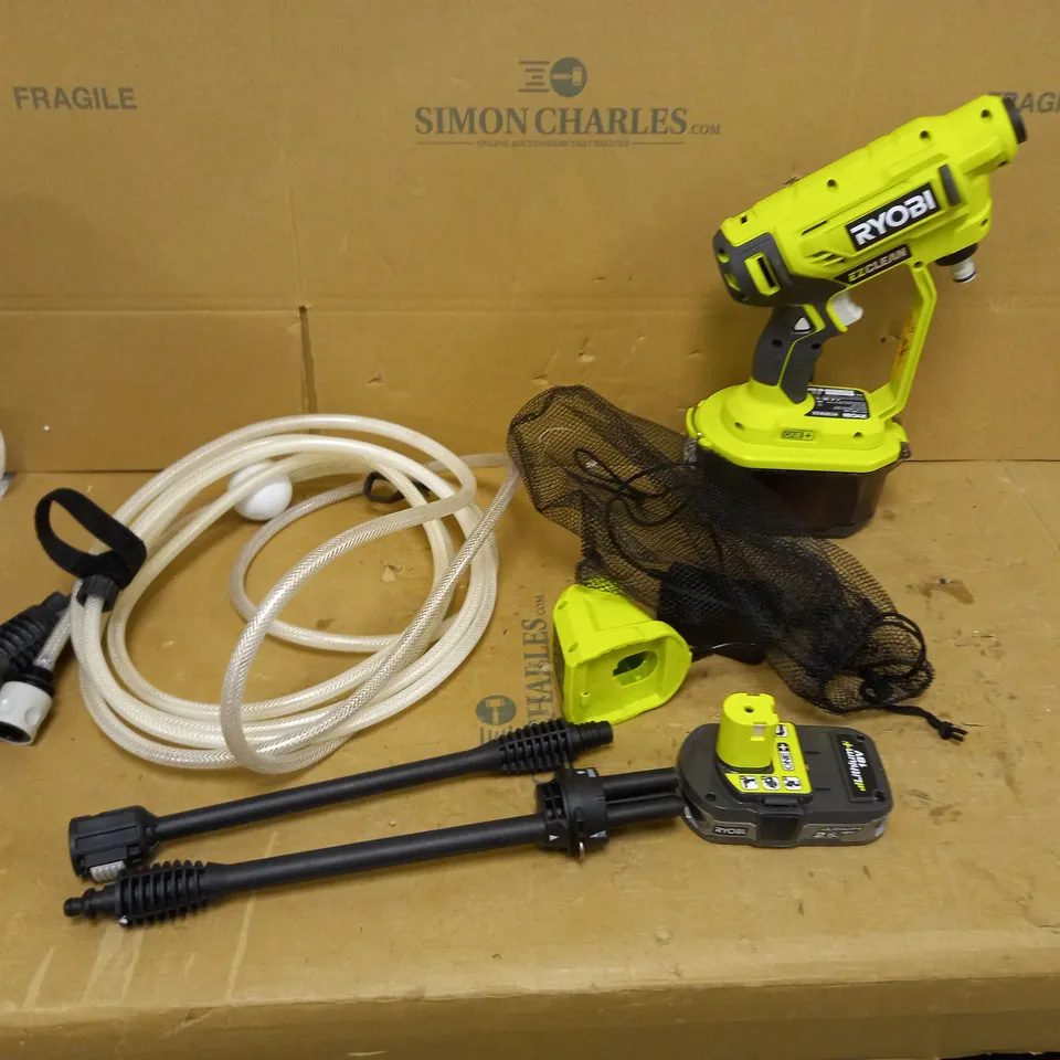 RYOBI 18V ONE+ CORDLESS EZCLEAN POWER WASHER