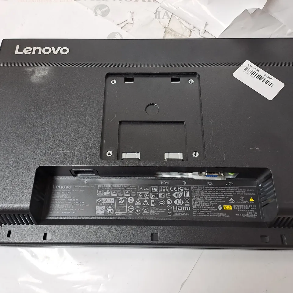 LENOVO LED BACK LIGHT MONITOR MODEL T2054PC
