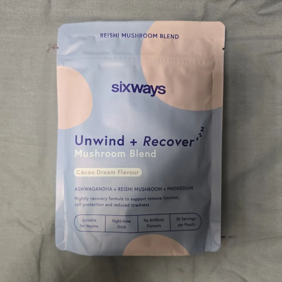 SEALED SIXWAYS UNWIND + RECOVER MUSHROOM BLEND - CACAO DREAM 
