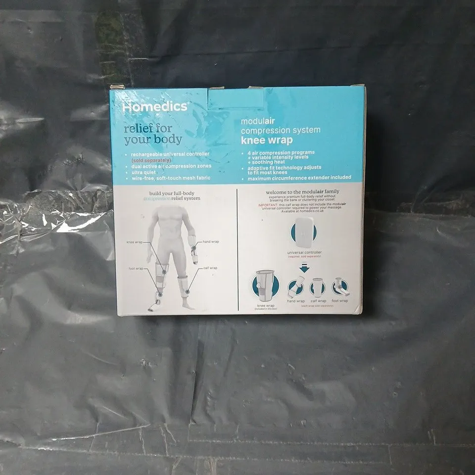 HOMEDICS RELIEF FOR YOUR BODY MODULAR KNEE WRAP – KNEE COMPRESSION SYSTEM (BOXED)