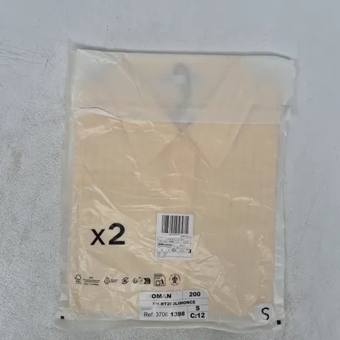 BAGGED MANGO WOMEN'S SHIRT IN LEMON SIZE SMALL