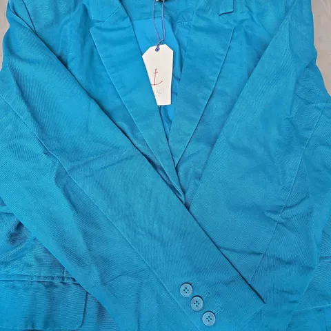 SEASALT CORNWALL ERICA BLAZER IN DARK TEAL SIZE UK 18
