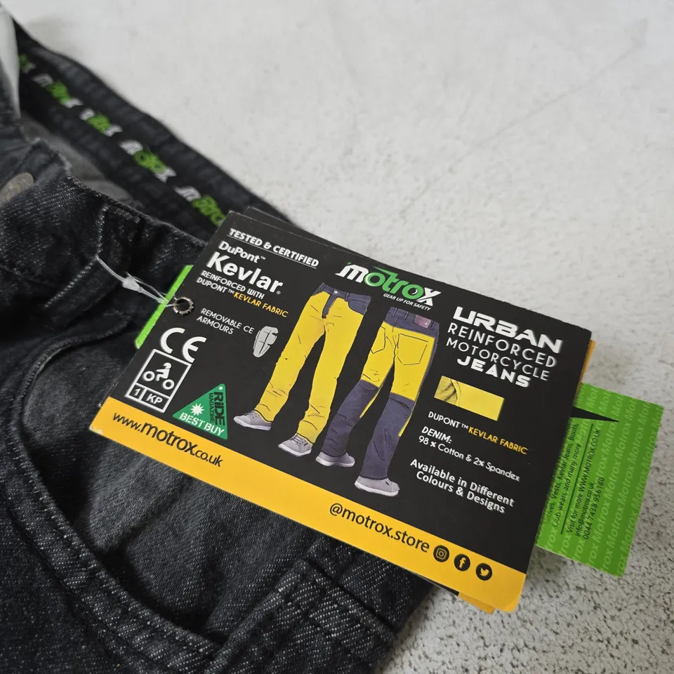 MOTROX URBAN DENIM JEANS WITH KEVLAR – MOTORCYCLE JEANS, 2XL