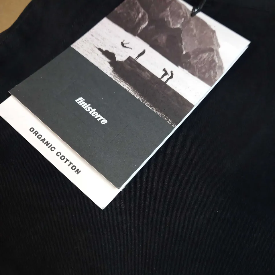 FINISTERRE ORGANIC COTTON BLACK COVERACK CHINO - SIZE 32W/32L