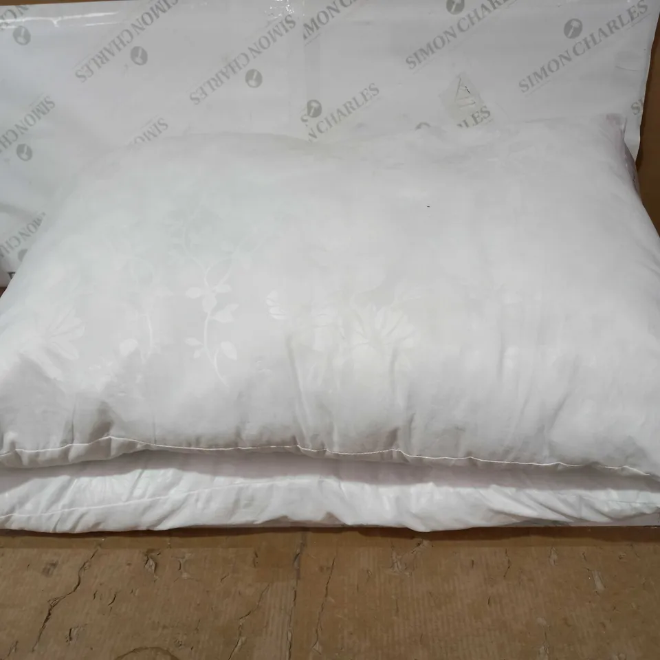 SUPERSOFT BY COZEE HOME SET OF 2 EMBOSSED MICROFRESH PILLOWS