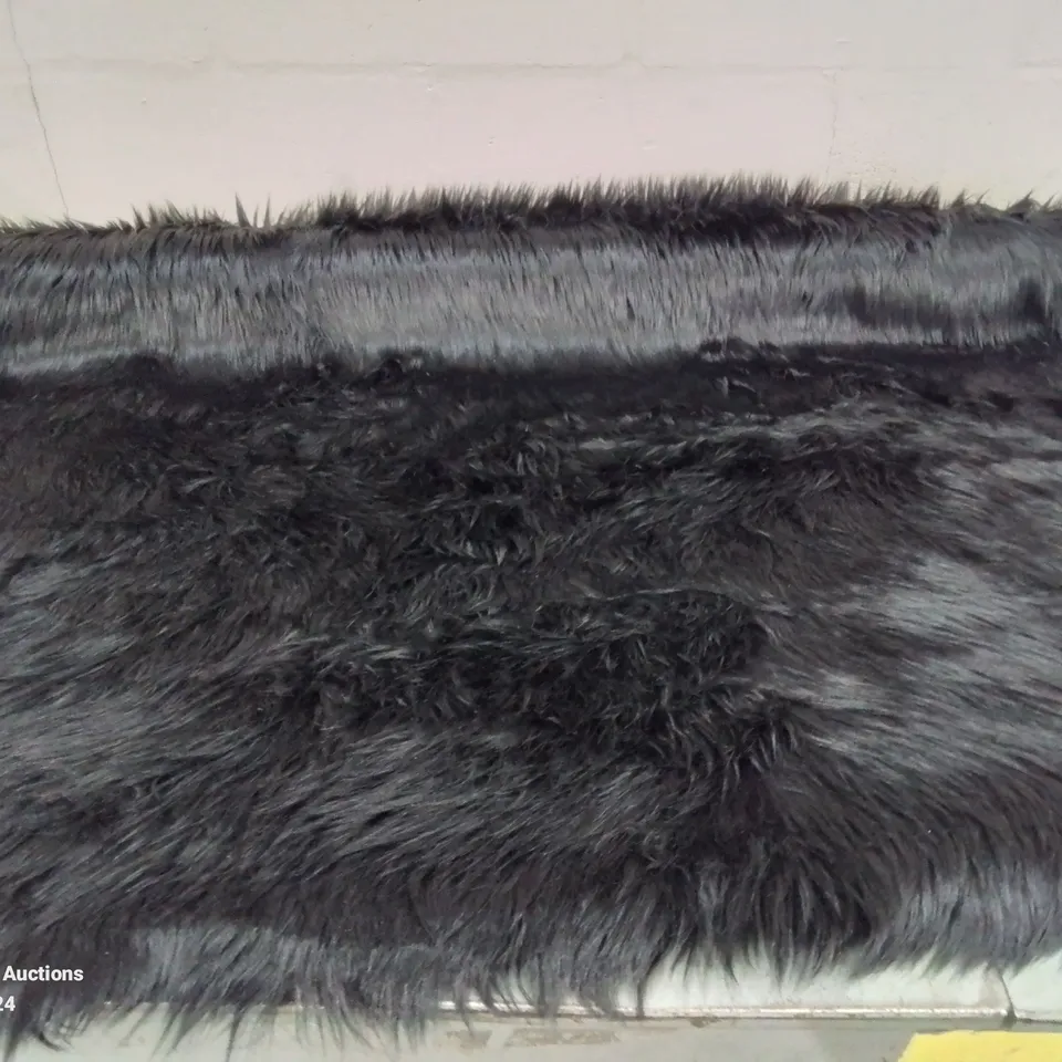 BRAND NEW PACO HOME 960 BLACK PLAYA 120X170CM SHAGGY RUG