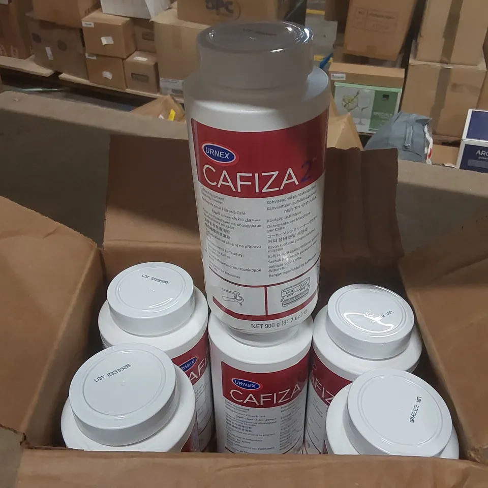 6x BRAND NEW CAFIZA 2 900g COFFEE EQUIPMENT CLEANING POWDER