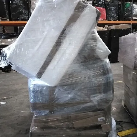 PALLET TO CONTAIN SOFA, PET HUTCH AND OTHER ASSORTED ITEMS...