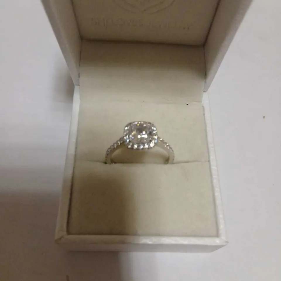 DIAMONIQUE 1.5CT TW RING STERLING SILVER