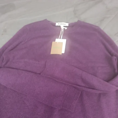 BODEN WOMEN'S KNITTED JUMPER - PURPLE - UK M