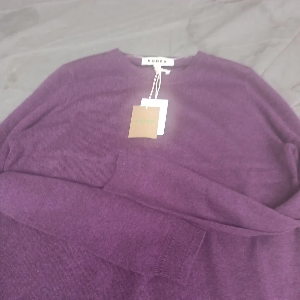 BODEN WOMEN'S KNITTED JUMPER - PURPLE - UK M