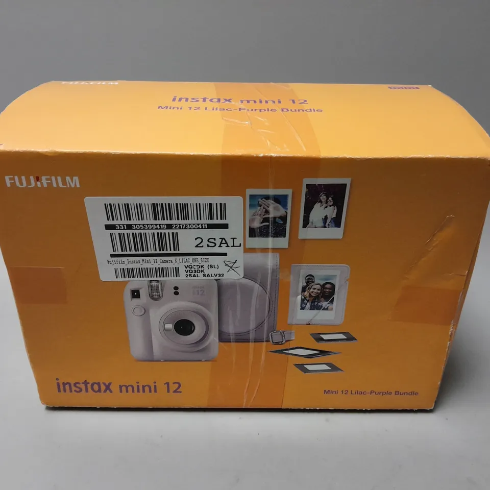 FUJIFILM INSTAX MINI 12 LILAC PURPLE BUNDLE RRP £129.99