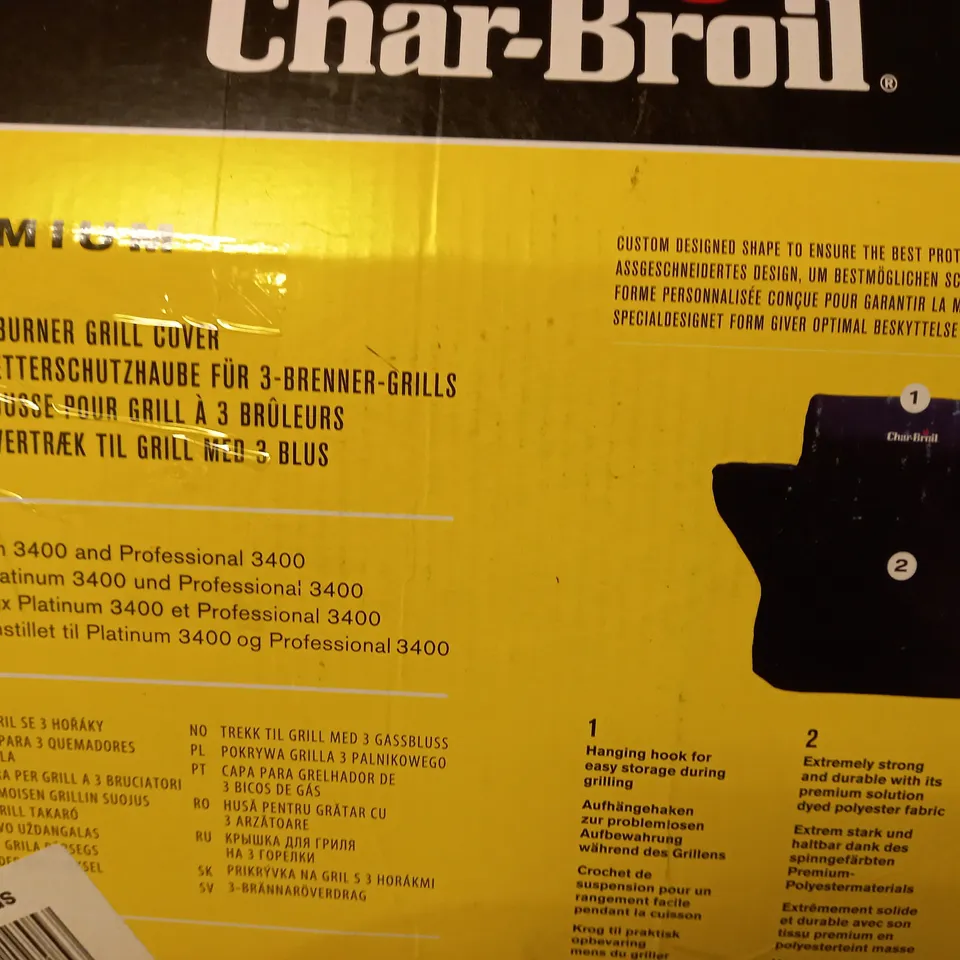 CHAR-BROIL PREMIUM 3 BURNER GRILL COVER 
