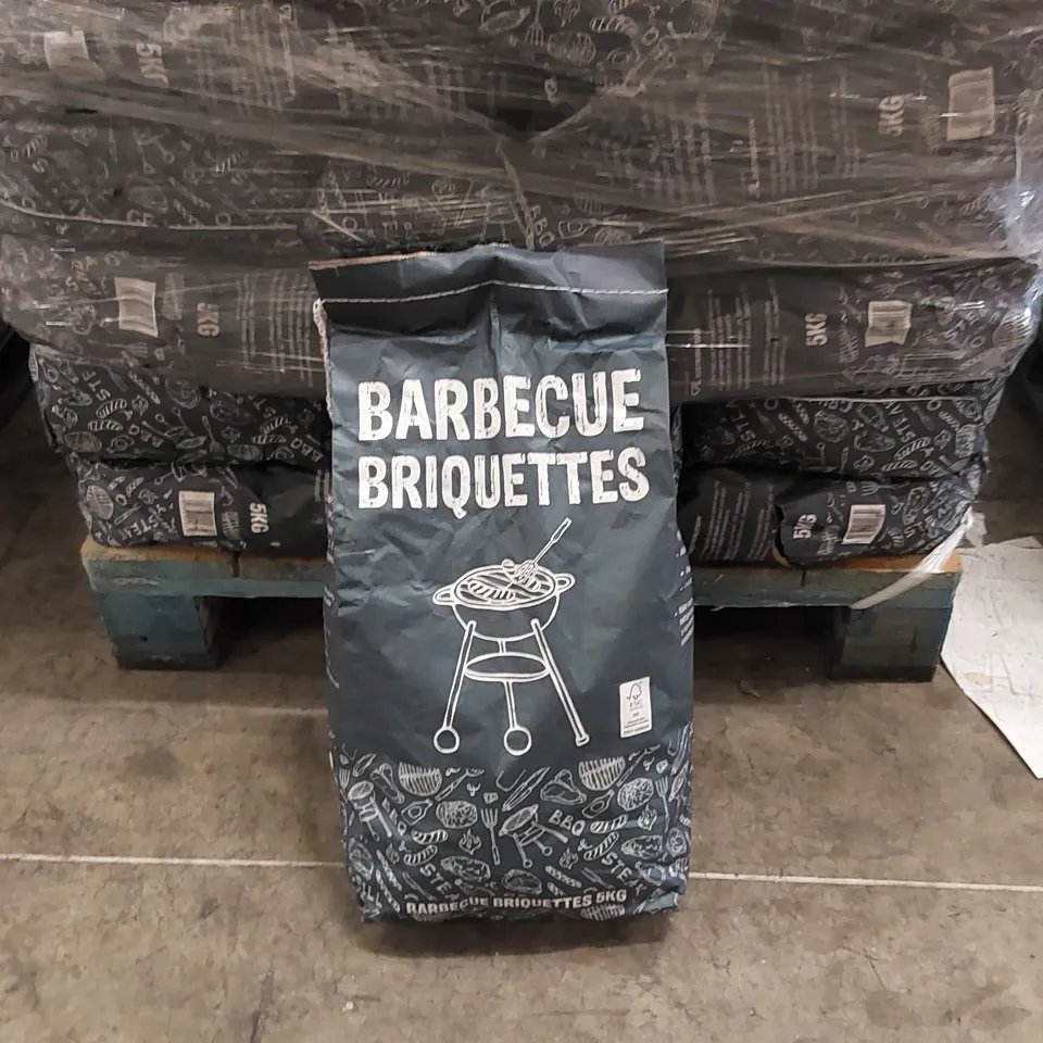 PALLET OF APPROXIMATELY 88X 5KG BAGS OF CHARCOAL BARBECUE BRIQUETTES