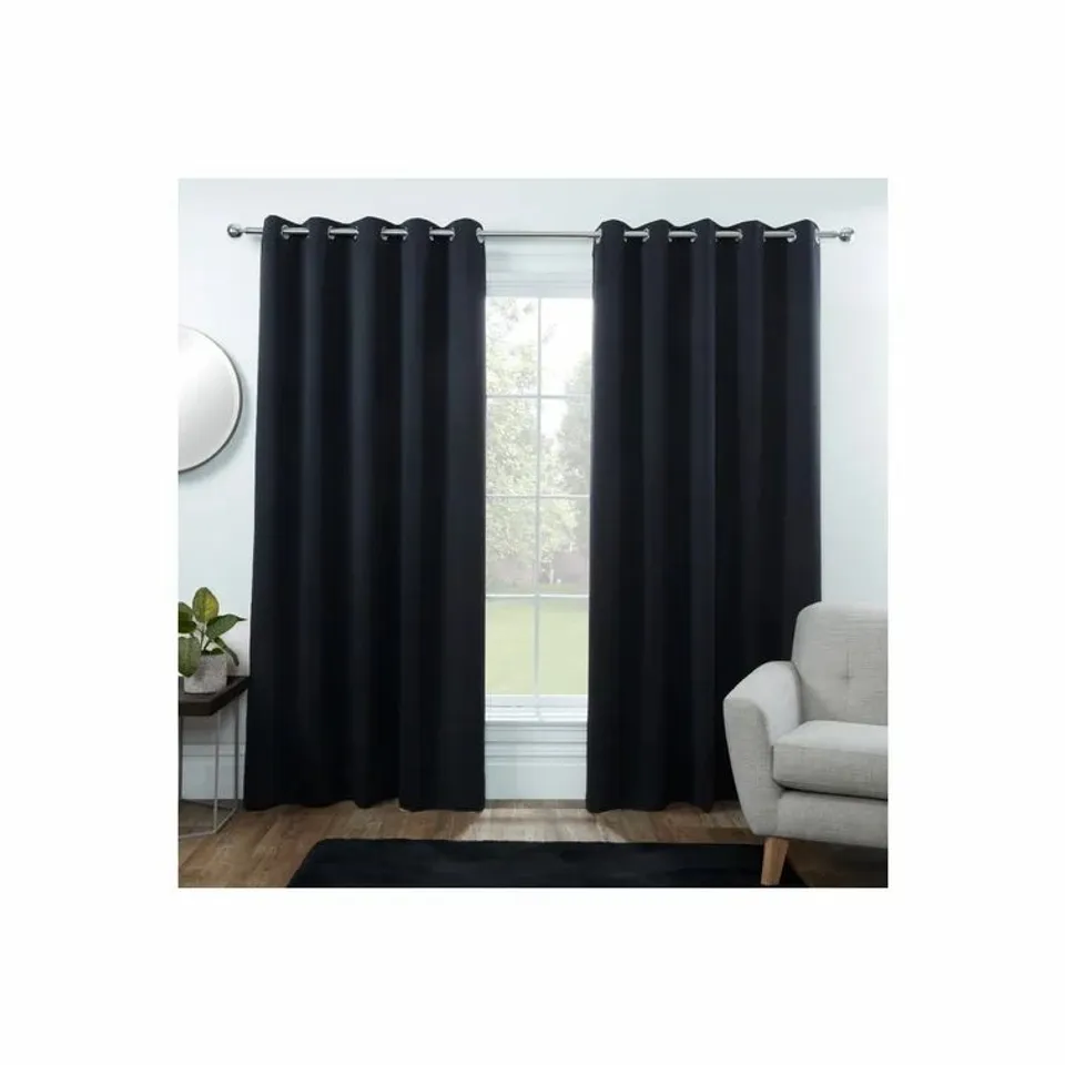 AVERII EYELET BLACKOUT THERMAL SLIDING PANEL CURTAINS 