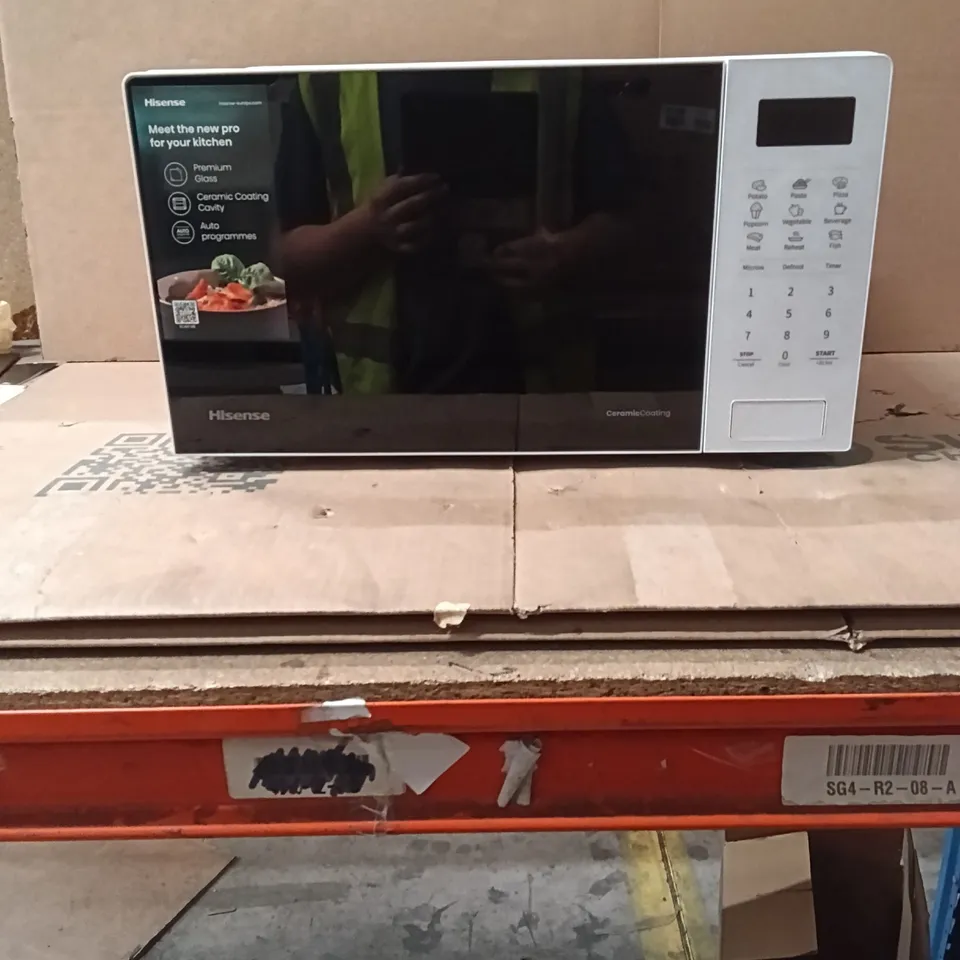 BOXED HISENSE H20MOWS4UK MICROWAVE OVEN - WHITE