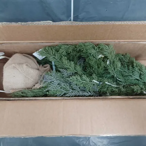 BOXED FERN PRE-LIT SMALL CHRISTMAS TREE