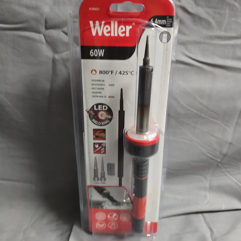 WELLER 60W SOLDERING IRON WITH LED INDICATOR – 800°F/425°C – BLISTER PACK