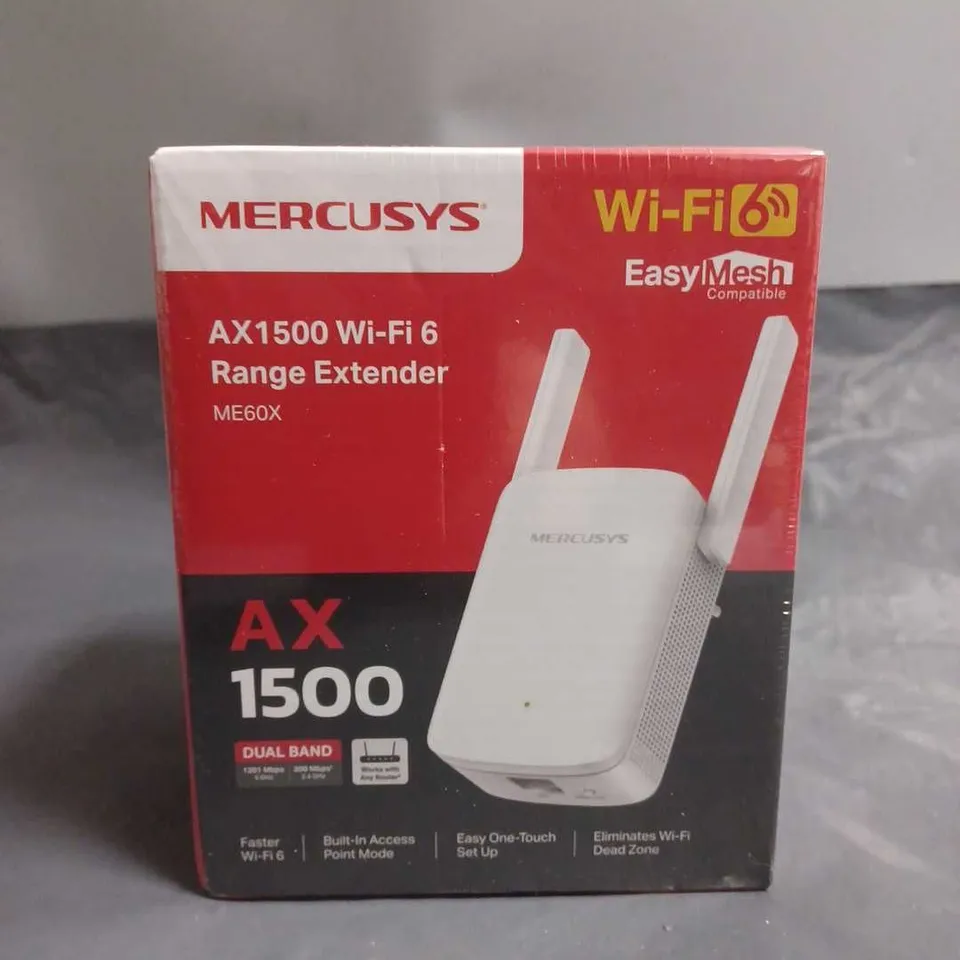 SEALED MERCUSYS AX1500 WI-FI 6 RANGE EXTENDER