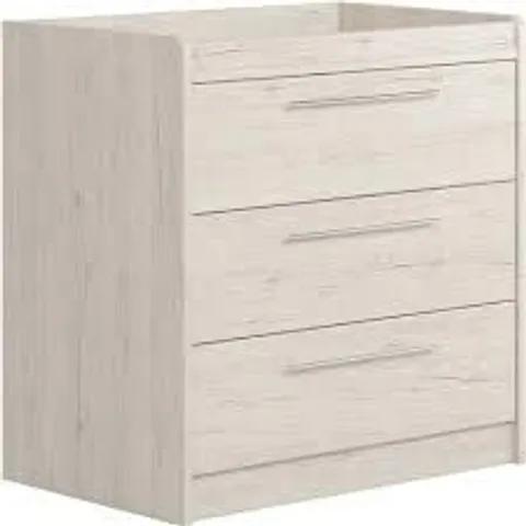 BOXED LITTLE ACORNS PORTOFINO DRESSER/CHANGER - GREY/OAK (2 BOXES)