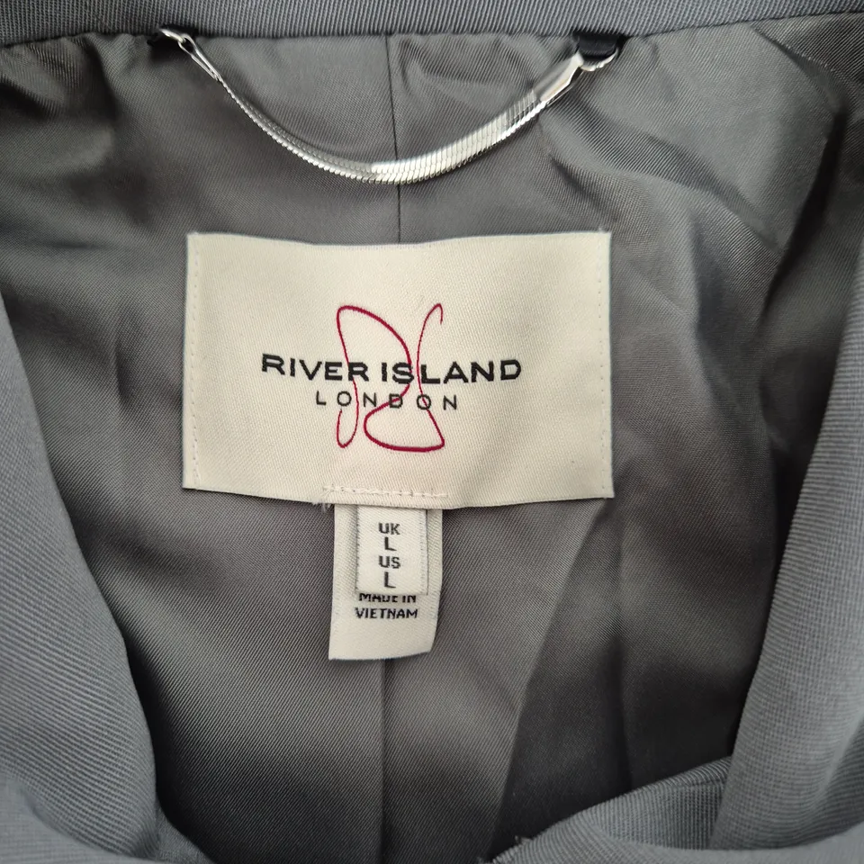 RIVER ISLAND GREY ZIP JACKET – UK L (MEN'S)