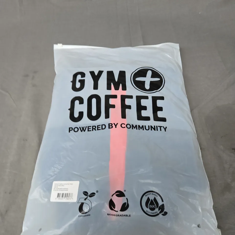 BAGGED GYM+COFFEE HALF ZIP POLAR FLEECE - SIZE XS