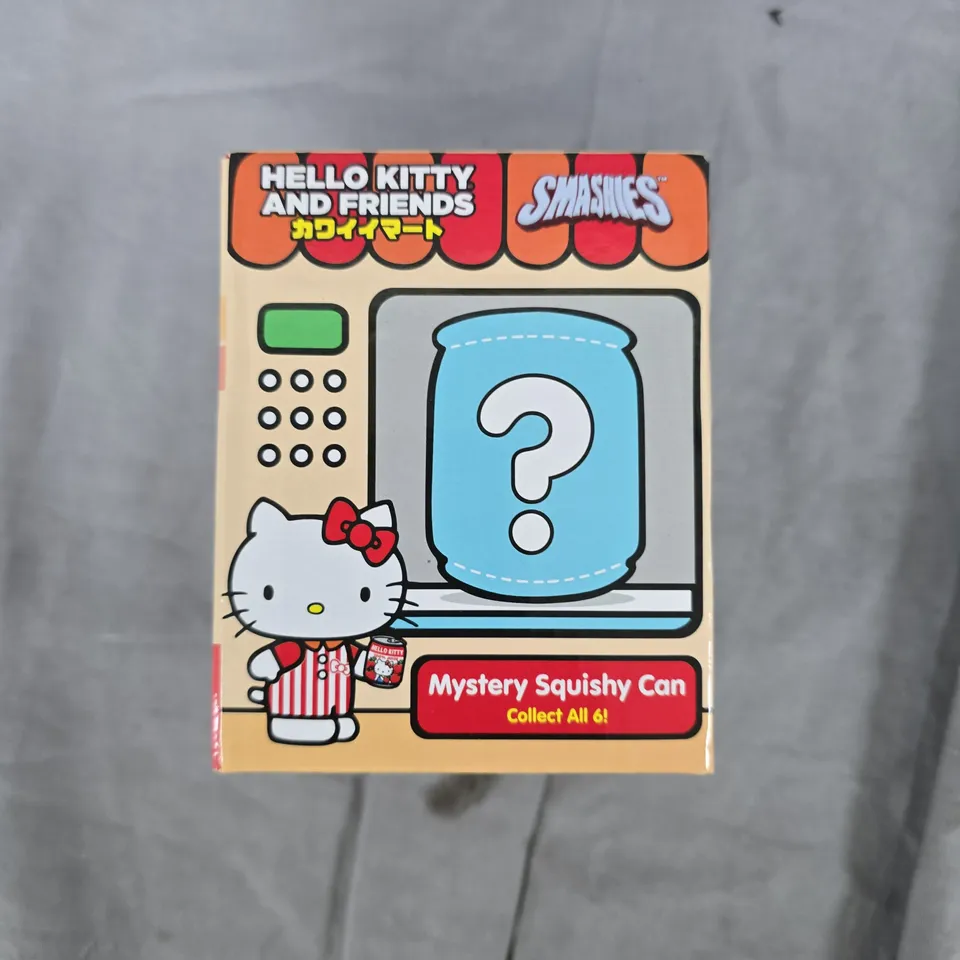 HELLO KITTY AND FRIENDS SMASHES MYSTERY SQUISHY CAN – COLLECT ALL 6! (BOXED TOY)