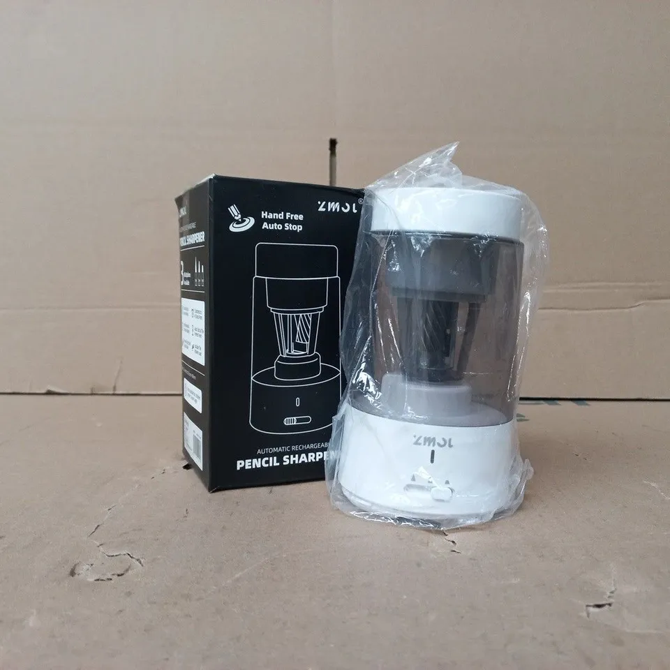 BOXED ZMOL HAND FREE AUTOMATIC RECHARGEABLE PENCIL SHARPENER
