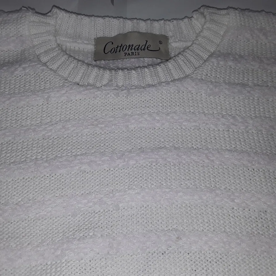 LARGE QUANTITY OF COTTONADE STRIPED JUMPERS - SIZE UNSPECIFIED 