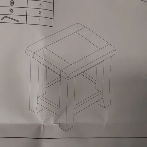 BOXED DESIGNER SOLID WOOD LAMP TABLE (1 BOX)