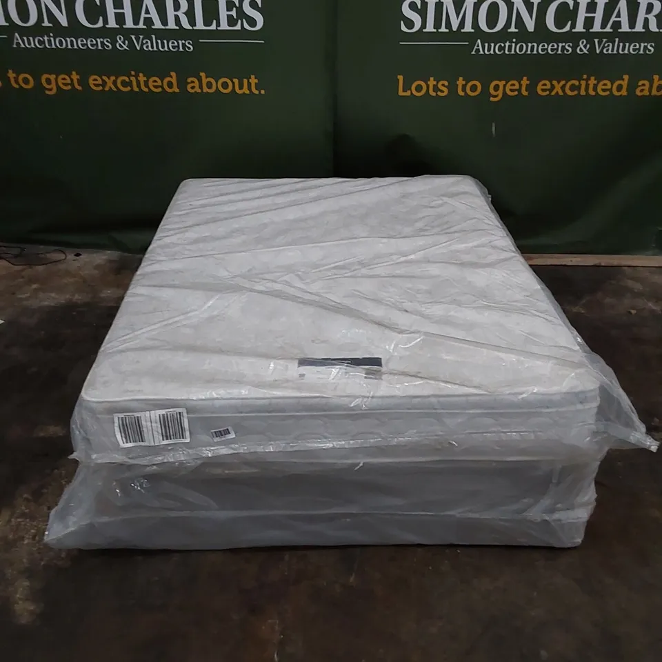BAGGED DIVAN BASE WITH 5FT KING SIZED MICRO QUILTED PILLOWTOP MATTRESS