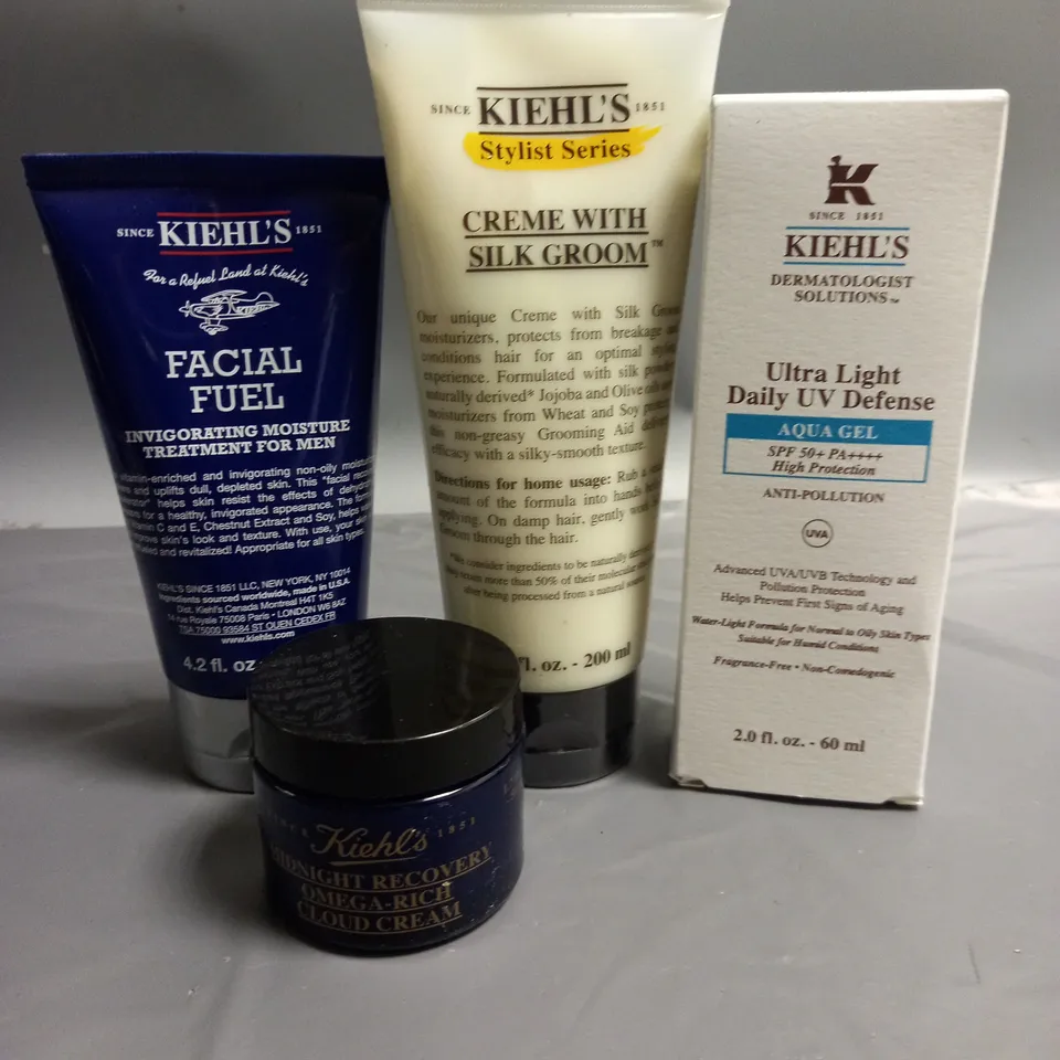 LOT OF KIEHL'S SKIN CARE PRODUCTS TO INCLUDE FACE AND HAND CREAMS