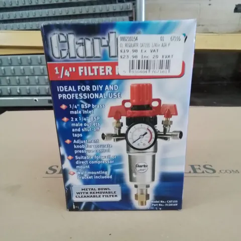 CLARKE 1/4" FILTER REGULATOR