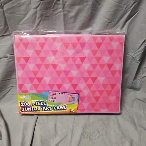 208 PIECE JUNIOR ART CASE – PINK GEOMETRIC PATTERN