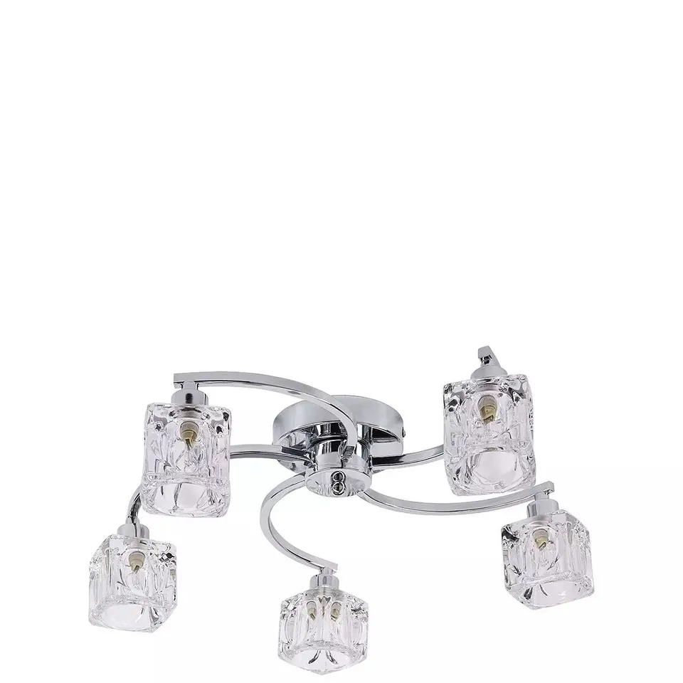 5 LIGHT ICE CUBE CEILING LIGHT  RRP £70