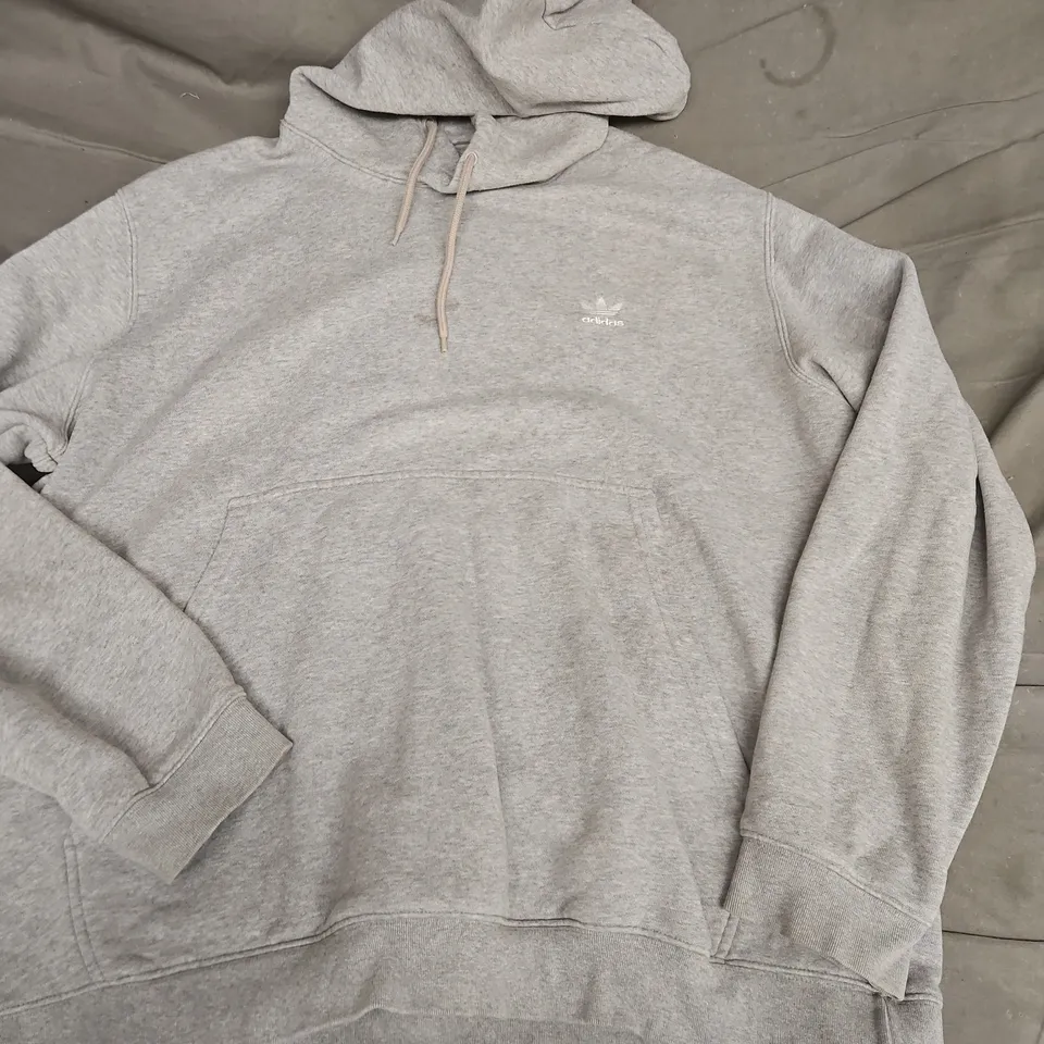 ADIDAS LONG SLEEVE HOODIE IN GREY - 2XL