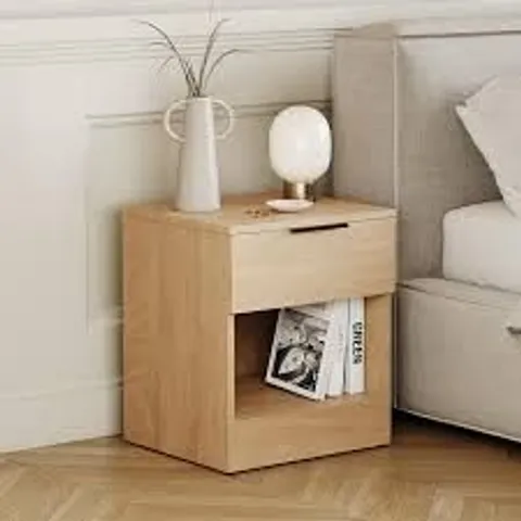 BOXED VIDA DESIGNS TREGA 1 DRAWER BEDSIDE CHEST - PINE