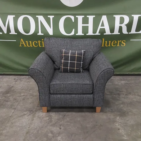 ALSOP FABRIC ARMCHAIR - CHARCOAL
