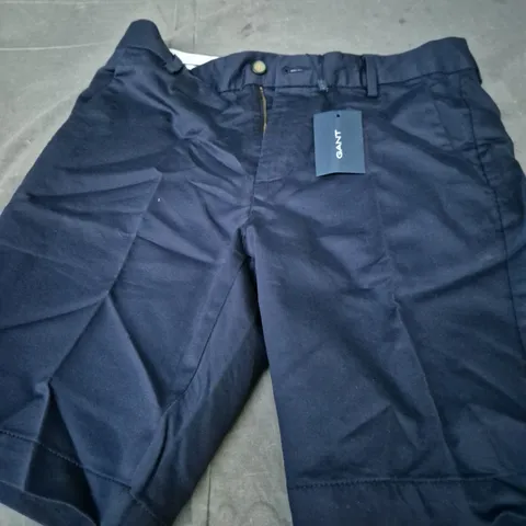 GANT MEN'S TWILL SHORTS - EVENING BLUE, SIZE M